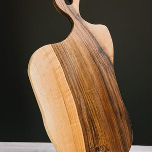 Handcrafted Walnut Wood Cutting Board | Solid Wooden Kitchen Board | Rustic Charcuterie & Serving Tray