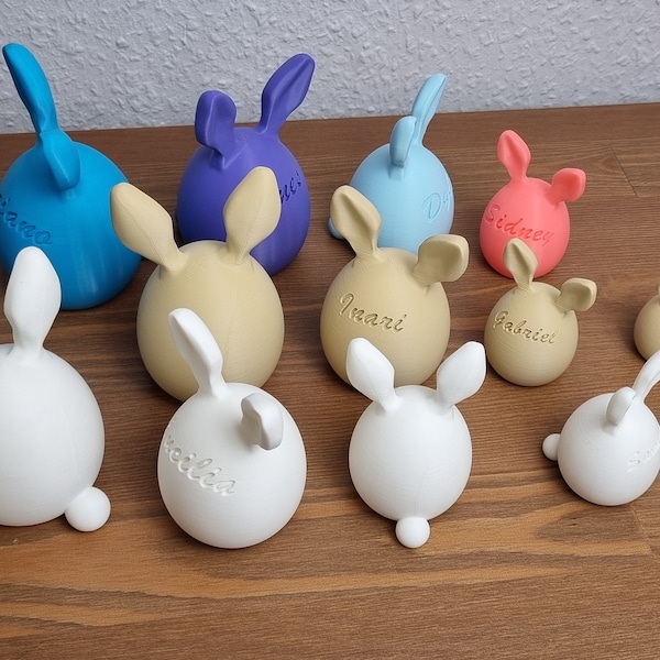 Eggbit (half rabbit/half egg) - Family deco/gift - personalise