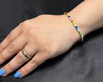 RAINBOW - buntes Perlenarmband