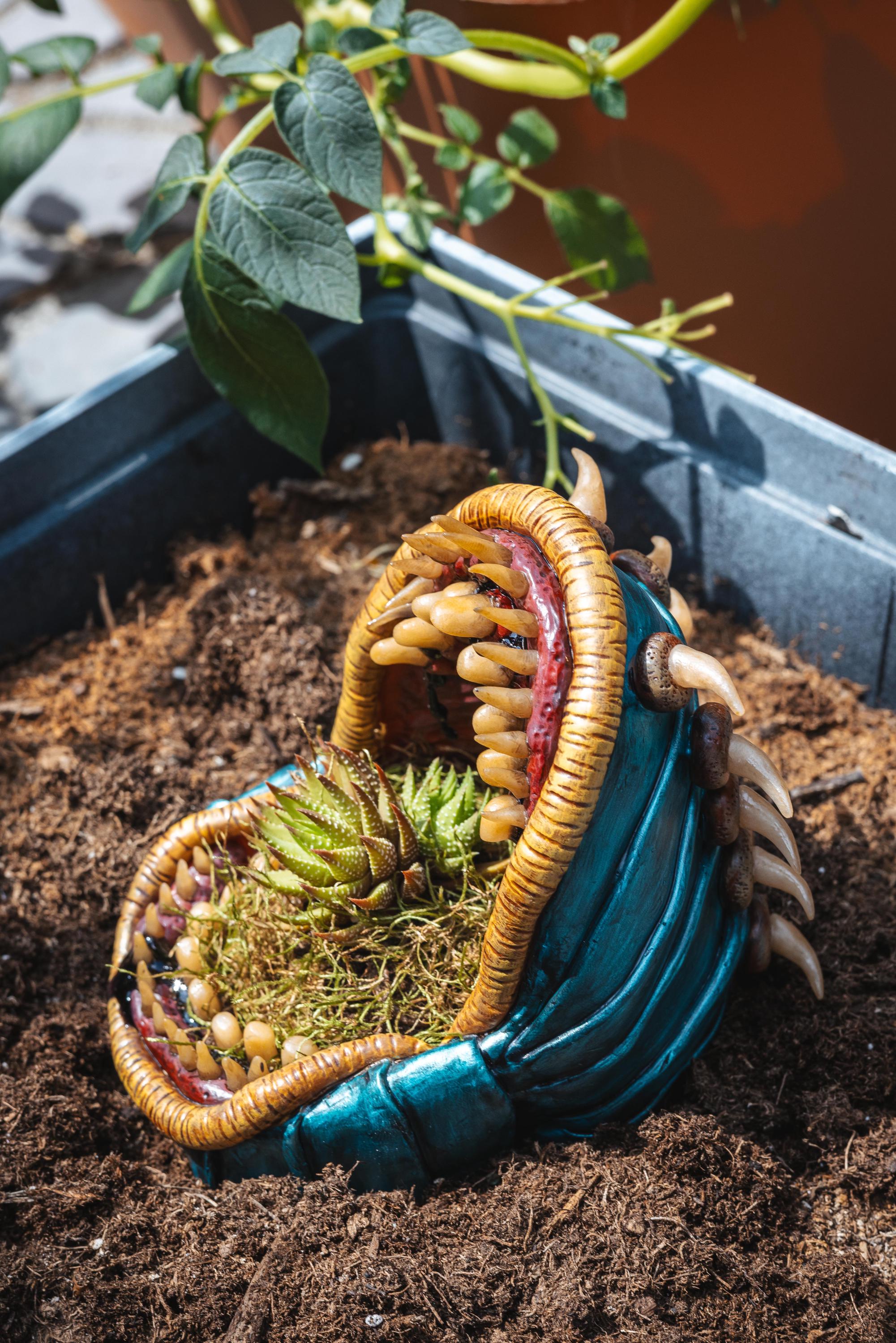Monster Teeth Planter - Etsy