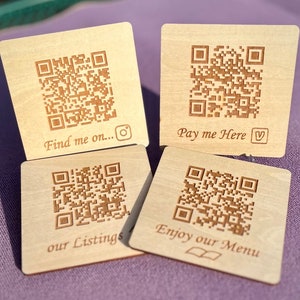 4 inch QR Coaster and Acrylic Stand, 1/8" thk basswood