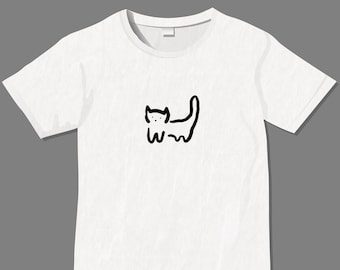 Customizable Simple Cute Cat T-Shirt