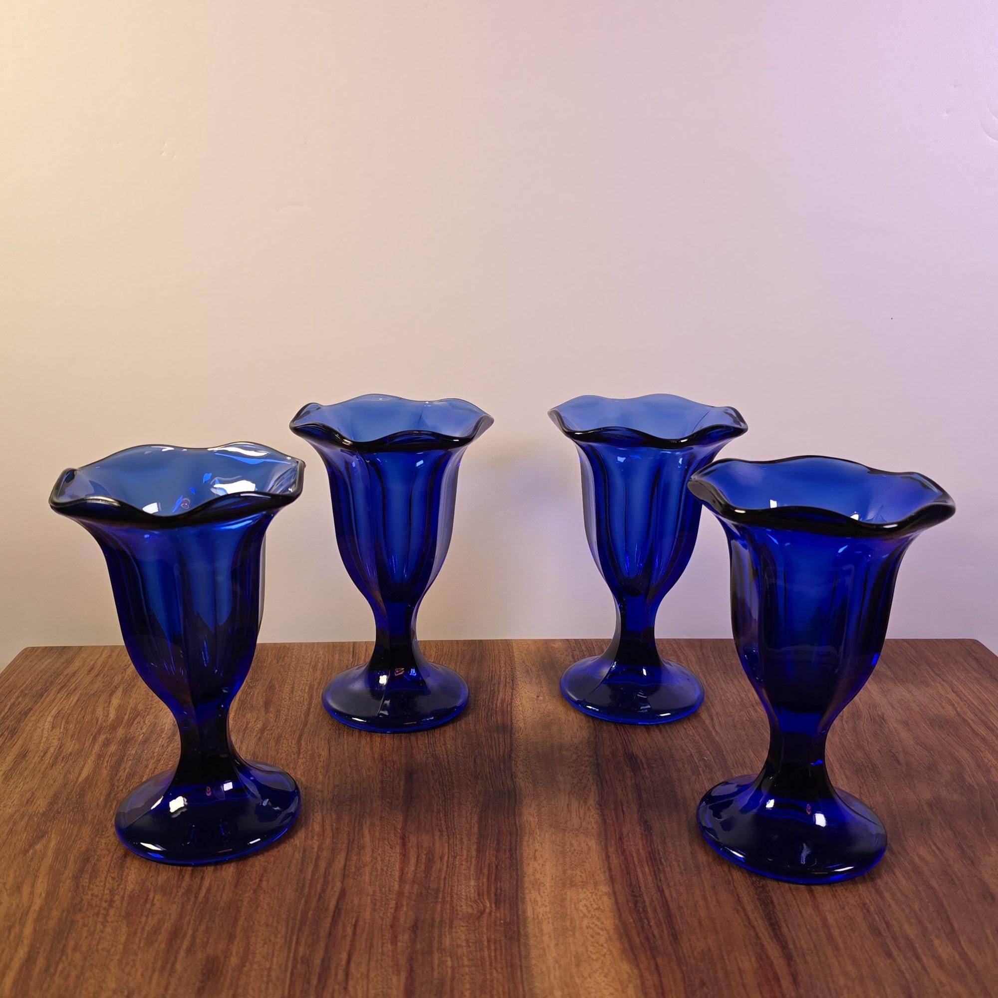 Anchor Hocking Cobalt Blue Water Glass - Etsy