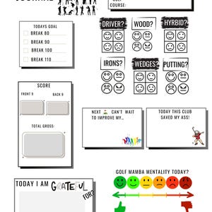 Golf Journal |Golf Score Tracker |Golf Planner |Golf Scorecard Organiser |Golf Scorecard| Digital Planner |Digital Journal PDF| Printable|