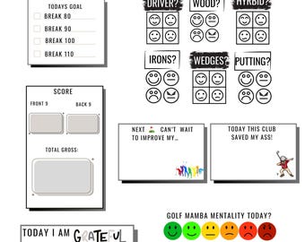 Digital Golf Journal | Score Tracker & Planner (Printable)