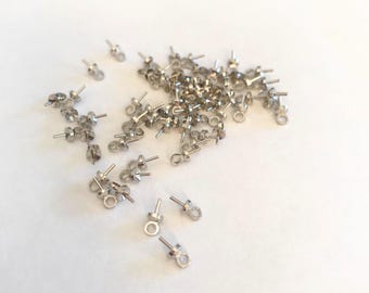 glass nail, earring apparatus, necklace string, bracelet string, glass art materials,jewelry supplies,Non Tarnish,craft supplies,