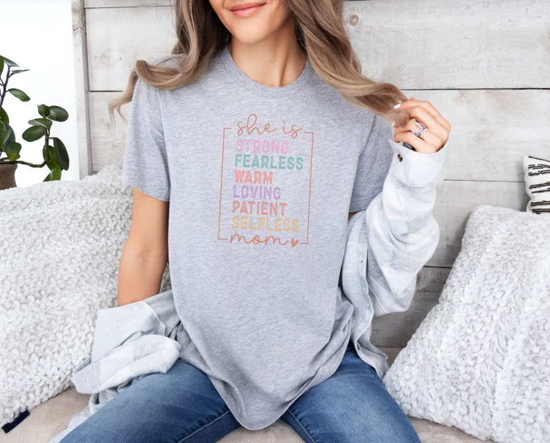 Strong Shirt, Shirt Trendy Mama, Gift For Mom, Mother's Day Shirt, Shirt for Mom for Mother's Day, Gift For Her, Inspirational Shirt zdjęcie 2