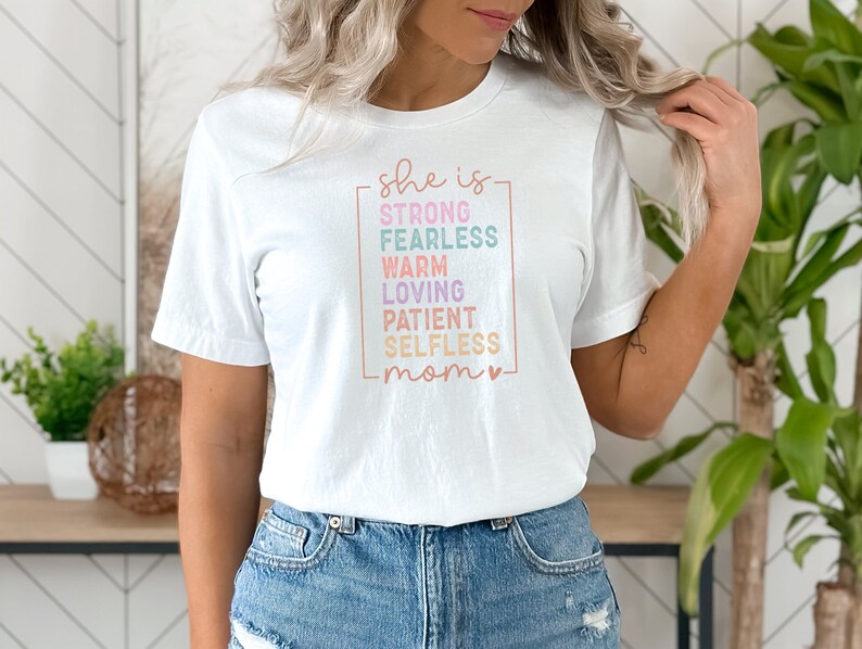 Strong Shirt, Shirt Trendy Mama, Gift For Mom, Mother's Day Shirt, Shirt for Mom for Mother's Day, Gift For Her, Inspirational Shirt zdjęcie 3