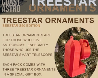 ZWO Seestar S50 - Pack de adornos Treestar 1 (Regalos navideños)
