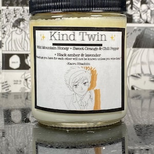 Kind Twin || Kaoru Hitachtiin || OHSHC || Vela de anime feita à mão || 8oz || + Opção de letra