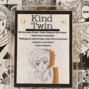 Kind Twin || Kaoru Hitachtiin || OHSHC || Cera derretida de anime feita à mão || 2oz || + Opção de letra