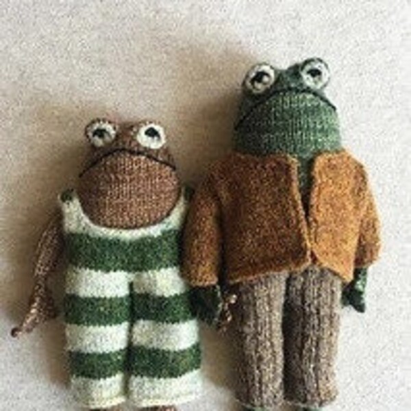 2 in 1 - Frog and Toad Knitting pattern with jacket, pants and bathing suit included