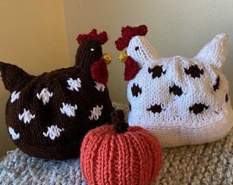 Hen Knitting Pattern Amigurumi Knitting Pattern Funny Chicken quick and easy pattern