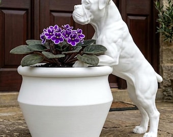 Boxer Planter | 3D Printed Flower Pot | Succulent Planter for Dog Lovers | Indoor Outdoor |  Memorial