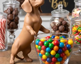 Standing Dachshund Figurine | 3D Printed | Wiener Dog Cake Topper | Doxie Pet Memorial Statue