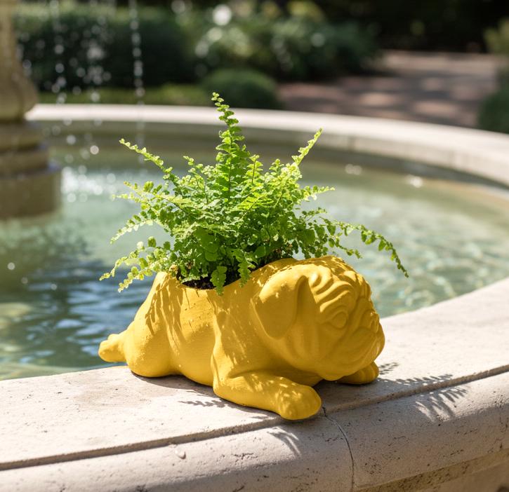 Pug Pot Pug Planter 3D Printed | Pug Succulent Pot | Dog Lover Gift | Adorable ...
