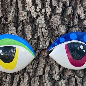 Replacement Tree Face Eyes- Tree Faces Garden Decor–Yard Art–gift for dad- tree decorations outdoor- Garden Sculpture- Magical face for tree
