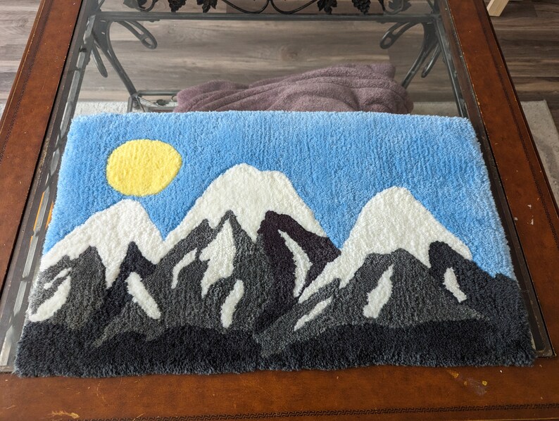 Hand-made Mountain Rug - Etsy