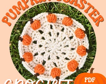 Pumpkin Coaster Crochet Pattern – Cozy Autumn Decor (PDF Download)