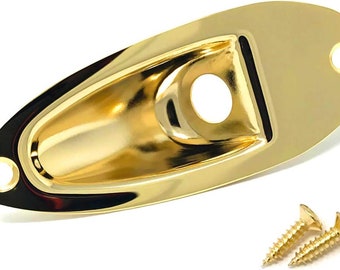 Stratocaster Jack Plate Custom Handmade Gold,Chrome,Nickel,Black