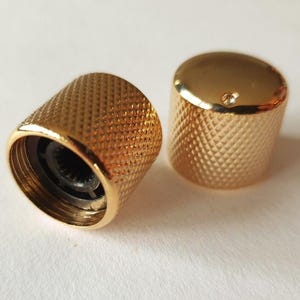 Dome Guitar Knob Lightened Set Point Set Gold, Chrome, Black