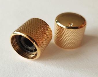 Dome Guitar Knob Lightened Set Point Set Gold, Chrome, Black