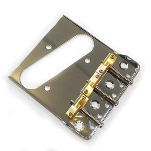 Kundenspezifische handgemachte Telecaster-Brücken-Gold, Chrom-Weinlese-Typ