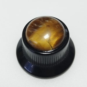 カスタムアンバーギターノブブラック、クローム