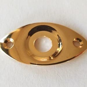 Jack Plate pour Telecaster : élément de guitare ovale encastré en acier
