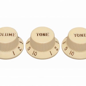 Stratocaster 1V/2T Knob Sets. Fender, Hosco, Dimarzio, Ibanez