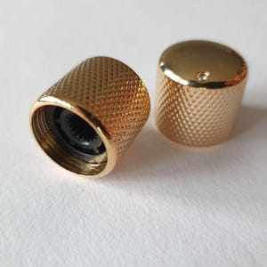 Custom Tele&Bass Guitar Knob Set Gold, Chrome, Black