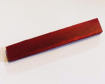 Custom Guitar Nut Horn Bone Nut Red&Natural Buffalo (String Slots Not Opened)
