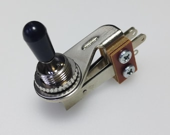 3 Way Toggle Switch L type Jazzmaster, Lp Black Knob, Made in Japan