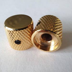 Custom 4140 Steel Guitar Knob: Heavy Barrel, Serrated (Two Pieces)