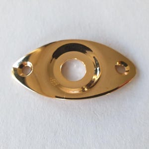 Telecaster Jack Plate Recessed Plated Oval High Quality