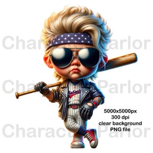 Female blonde baseball player caricature, badass home run character png, game day cartoon, funny baseball mama design, batter ball game DTF