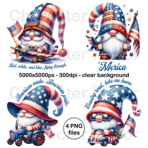 Gnome American fier png, dictons patriotes à la mode, téléchargement numérique du 4 juillet, pays DTF pour chemise, sublimation du drapeau américain, vie aux États-Unis