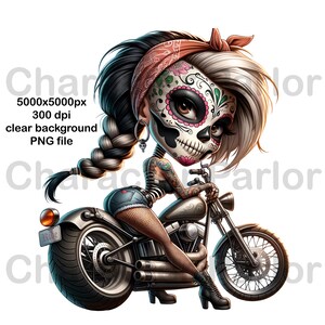 Motorbike Cartoon, Motorcycle Rider, Motorcycle Cartoon, Motorbike Clipart PNG, Female Skeleton Biker
