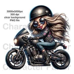 Motorbike Cartoon, Motorcycle Rider, Motorcycle Cartoon, Motorbike Clipart PNG