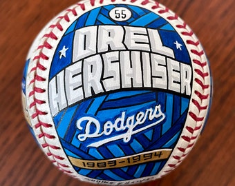 Orel Hershiser, LA Dodgers, Art Baseball