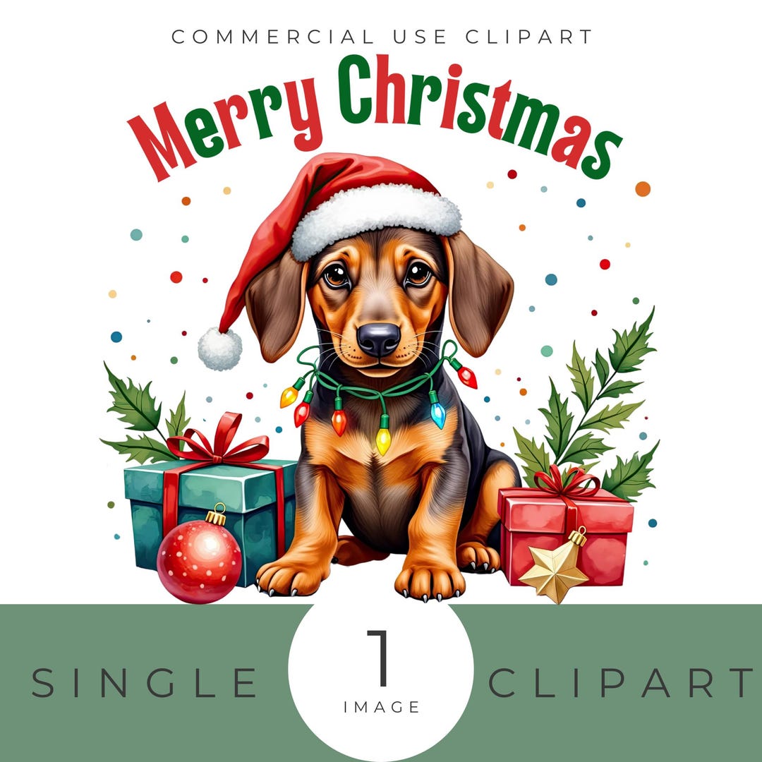 Merry Christmas Dachshund Png, Dog Mom Gift, Dachshund Lover ...