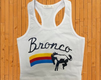 Bronco Cropped Tank Top