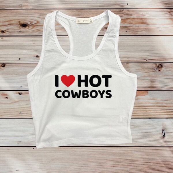 Vintage 90’s ‘Life’s too short to dance with ugly cowboys’ cropped top