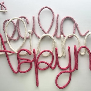 特大カスタムネームニットワイヤーサイン