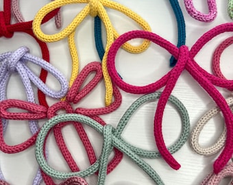 Knit Wire Bows