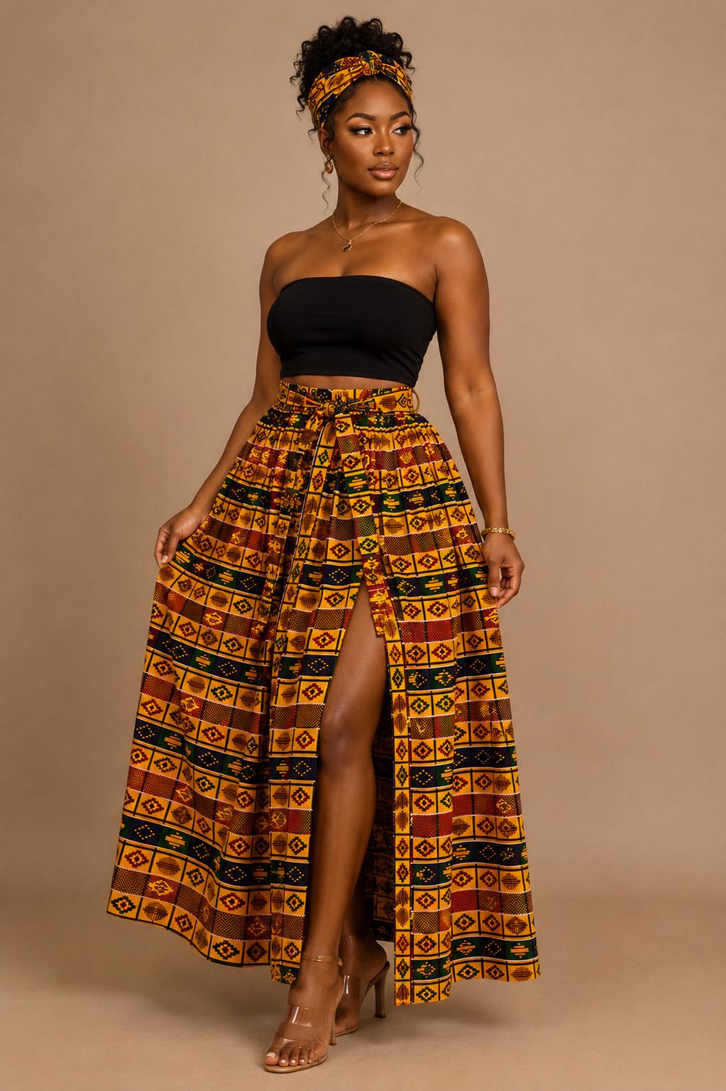 African Wrap Skirt - Etsy