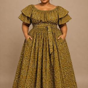 long sleeve tea length dresses Long Sleeves A Line Tea Length Chiffon Wedding Guest Dresses, Dusty_Rose main image 0