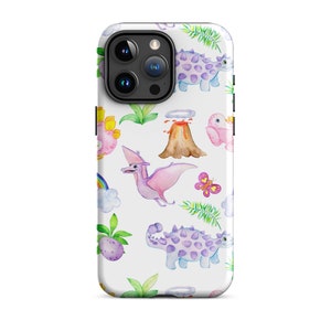 Dinosaur Phone Case iPhone 11 12 13 14 15 Gift for Dinosaur Lovers Unique Phone Case iPhone Dino Fun Phone Case
