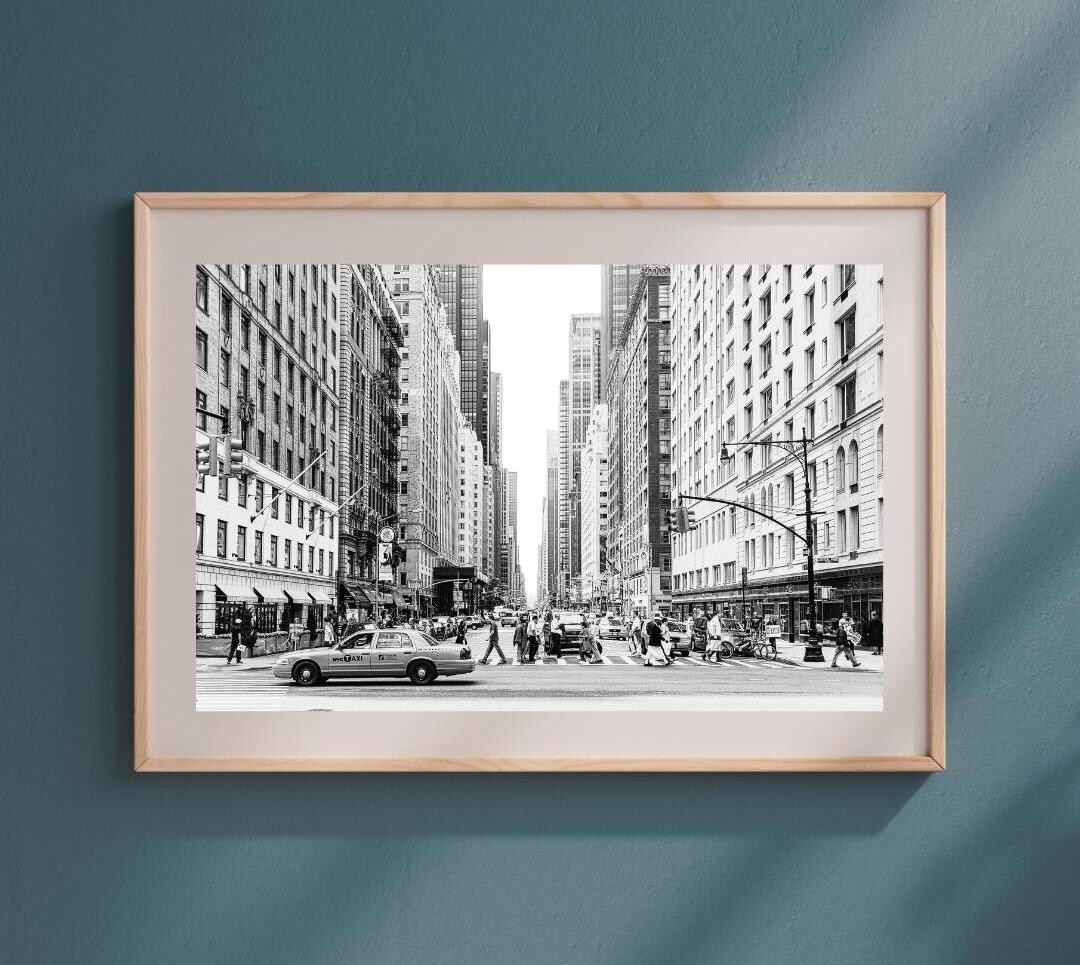 New York City Black & White Wall Art – Set of 3 Printable Prints ...