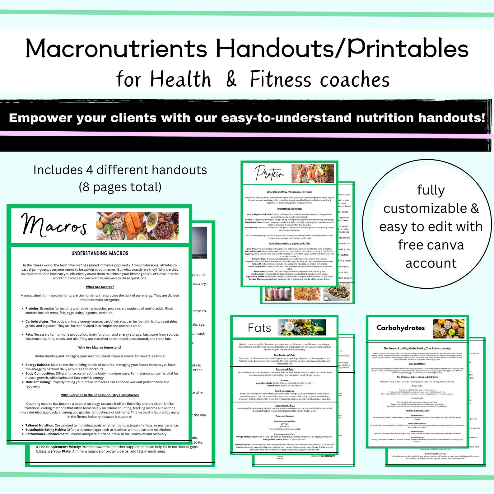 Macros Guide for Health Coach | Macronutrients, Protein, Carbs, Fats ...